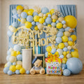 70pcs Happy Birthday Blue,Yellow&Brown Balloon Arch Kit For Birthday Parties Decoration Item: SR-731