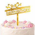 Happy Birthday Gold Arcylic Cake Topper