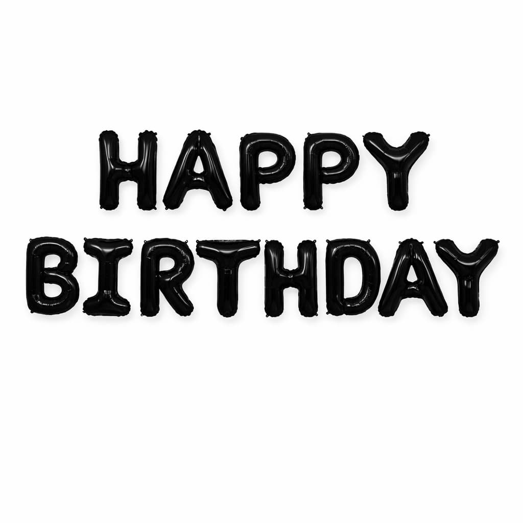 Happy Birthday Foil Letter Balloons  Set For Birthday Parties