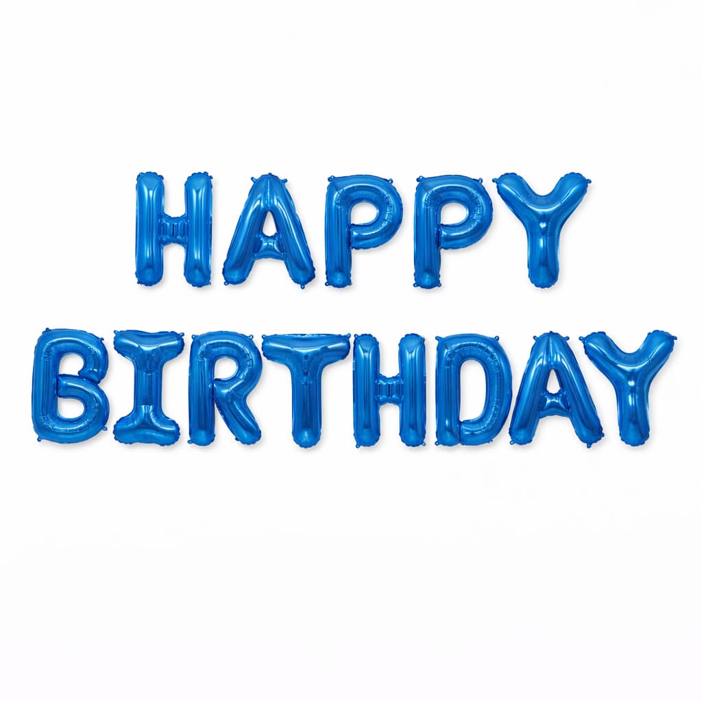 Happy Birthday Foil Letter Balloons  Set For Birthday Parties