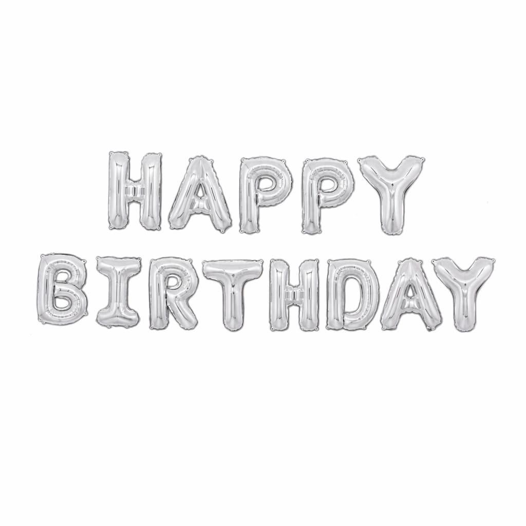 Happy Birthday Foil Letter Balloons  Set For Birthday Parties