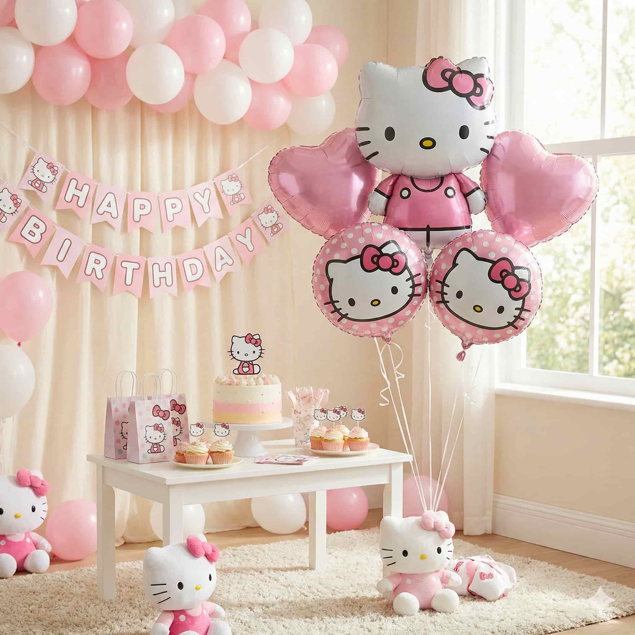 Hello Kitty Foil Balloons For Hello Kitty Theme Party Decoration and Celebration