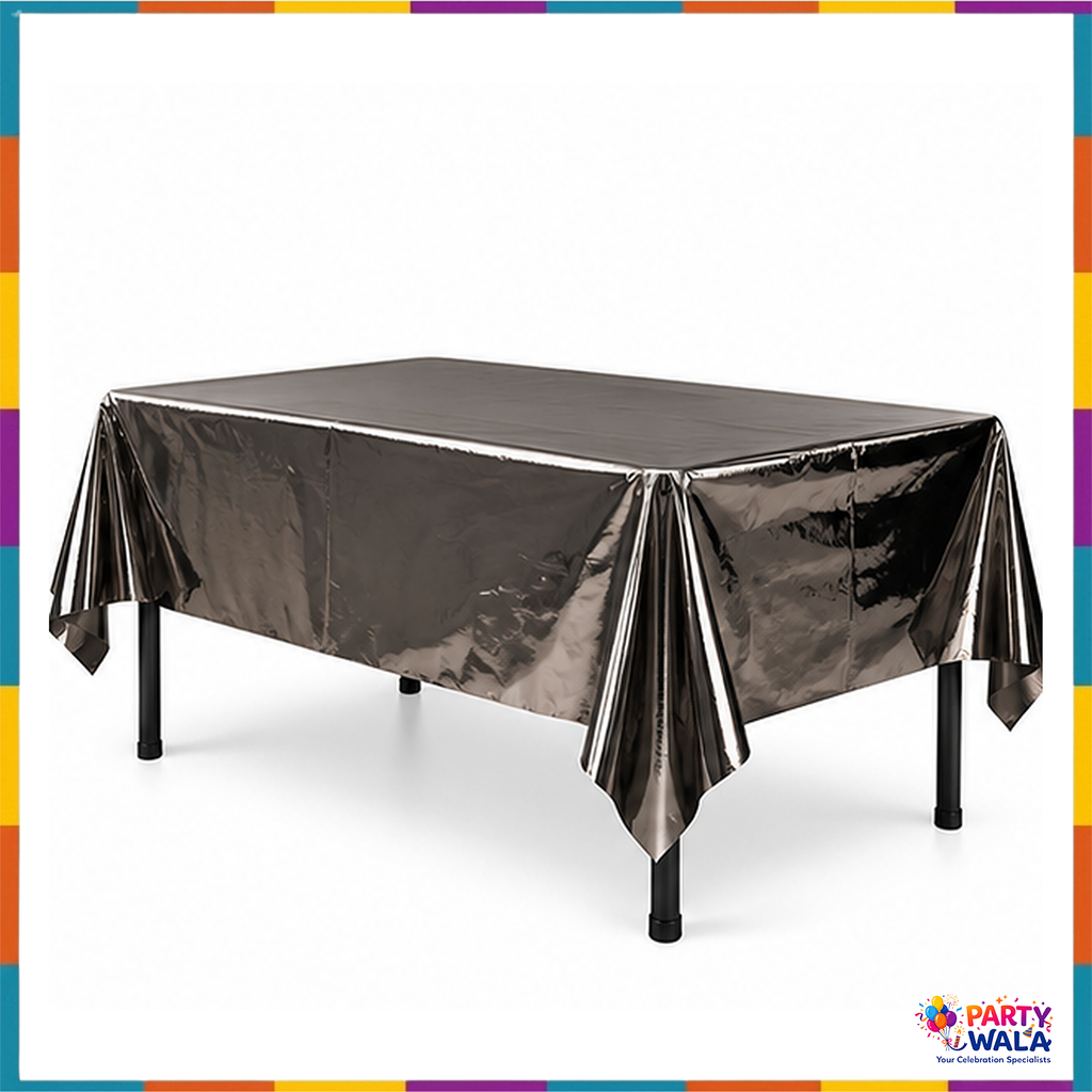 Aluminium Foil Table Cloth (137 x 183 cm) For Party Decoration and Celebration