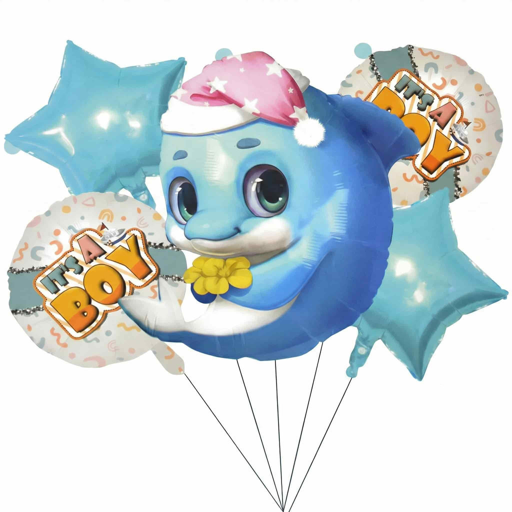 It’s a Boy Foil Balloons Set for Baby Shower (Pack of 5)