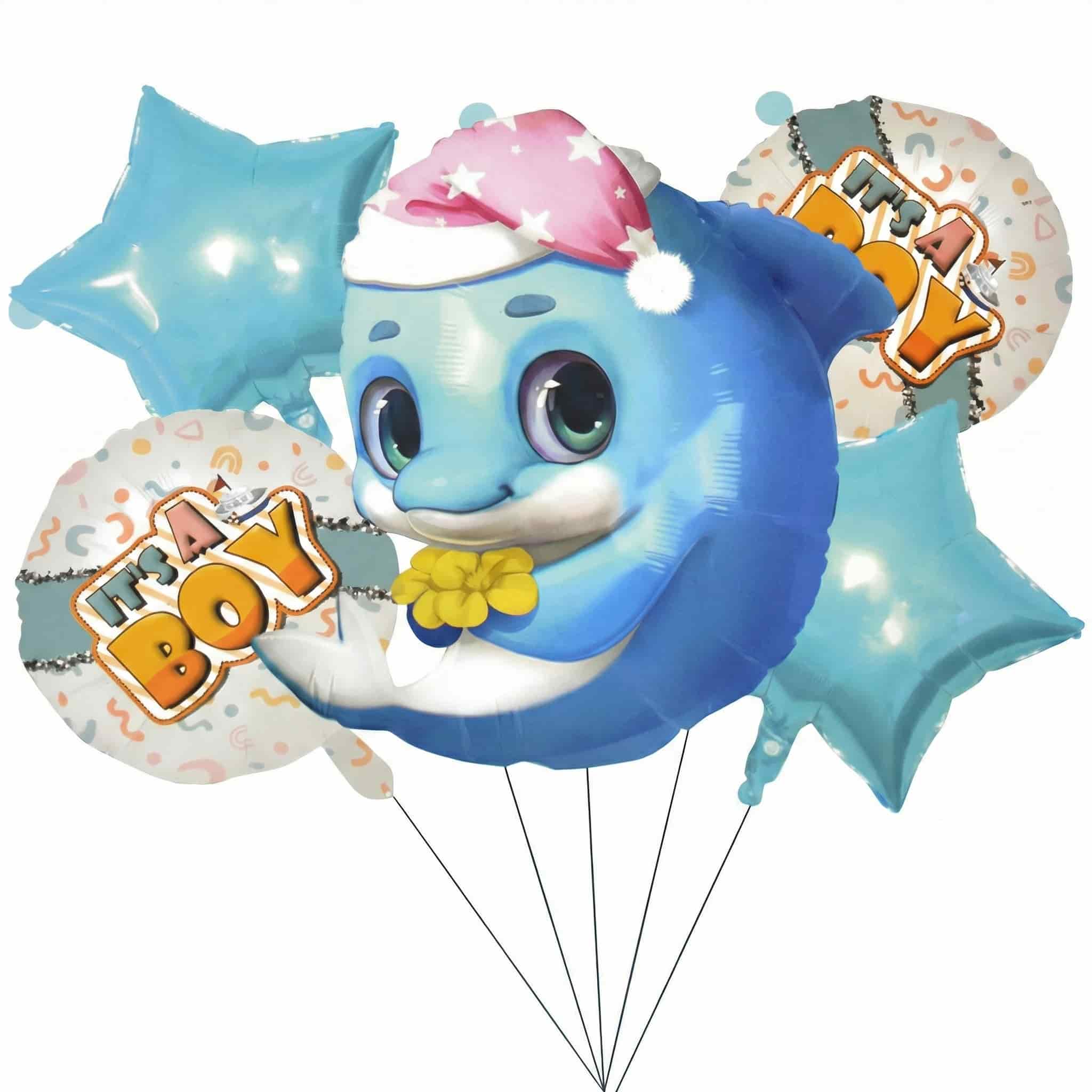 It’s a Boy Foil Balloons Set for Baby Shower (Pack of 5)