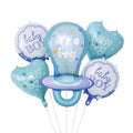 Its a Boy Pacifier Shaped Foil Balloon Set of 5 For Baby Shower, Gender Reveal and Welcome Baby Decoration and Celebrations
