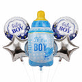 Its a Boy Feeder Shaped Foil Balloon For Baby Shower, Gender Reveal and Welcome Baby Decoration and Celebrations (Pack of 5)
