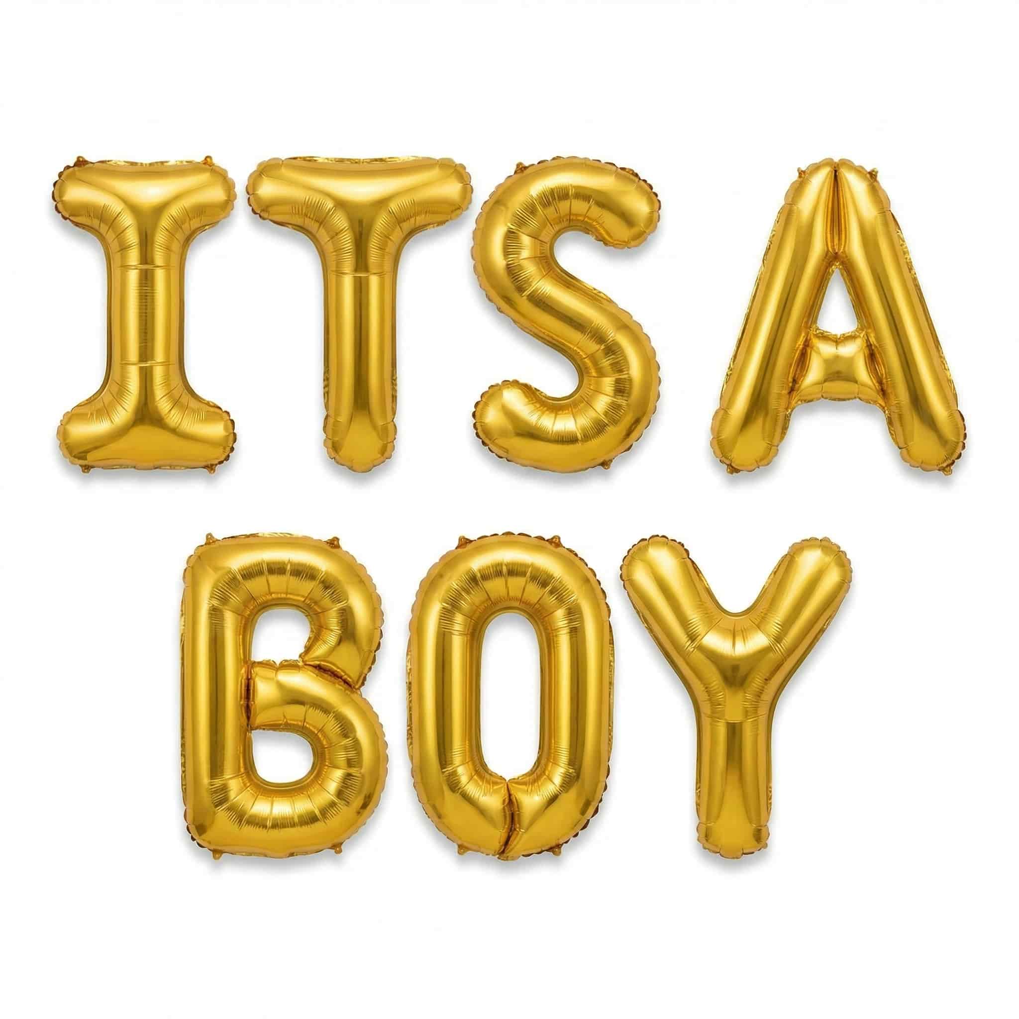 Its a Boy Foil Balloon Letter Set For Baby Shower Decoration