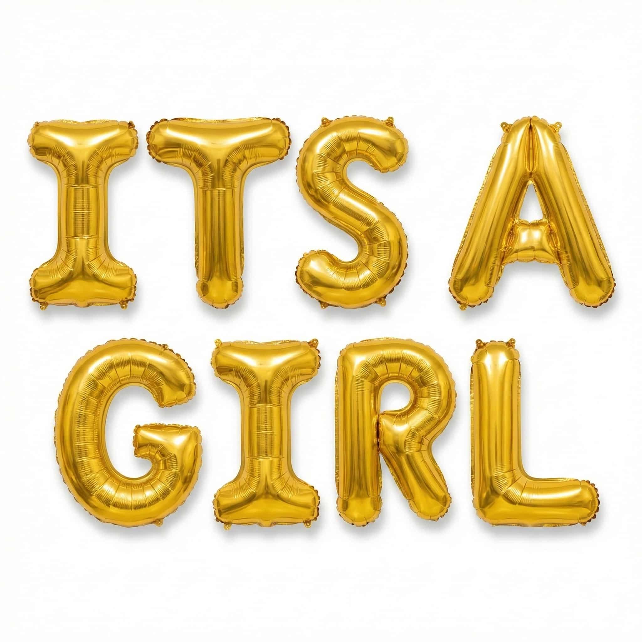 Its a Girl Foil Balloon Letter Set For Baby Shower Decoration