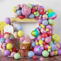 Macaron Pastel Rainbow Birthday Decoration Arch Kit (100 Pcs) Item#P-1069