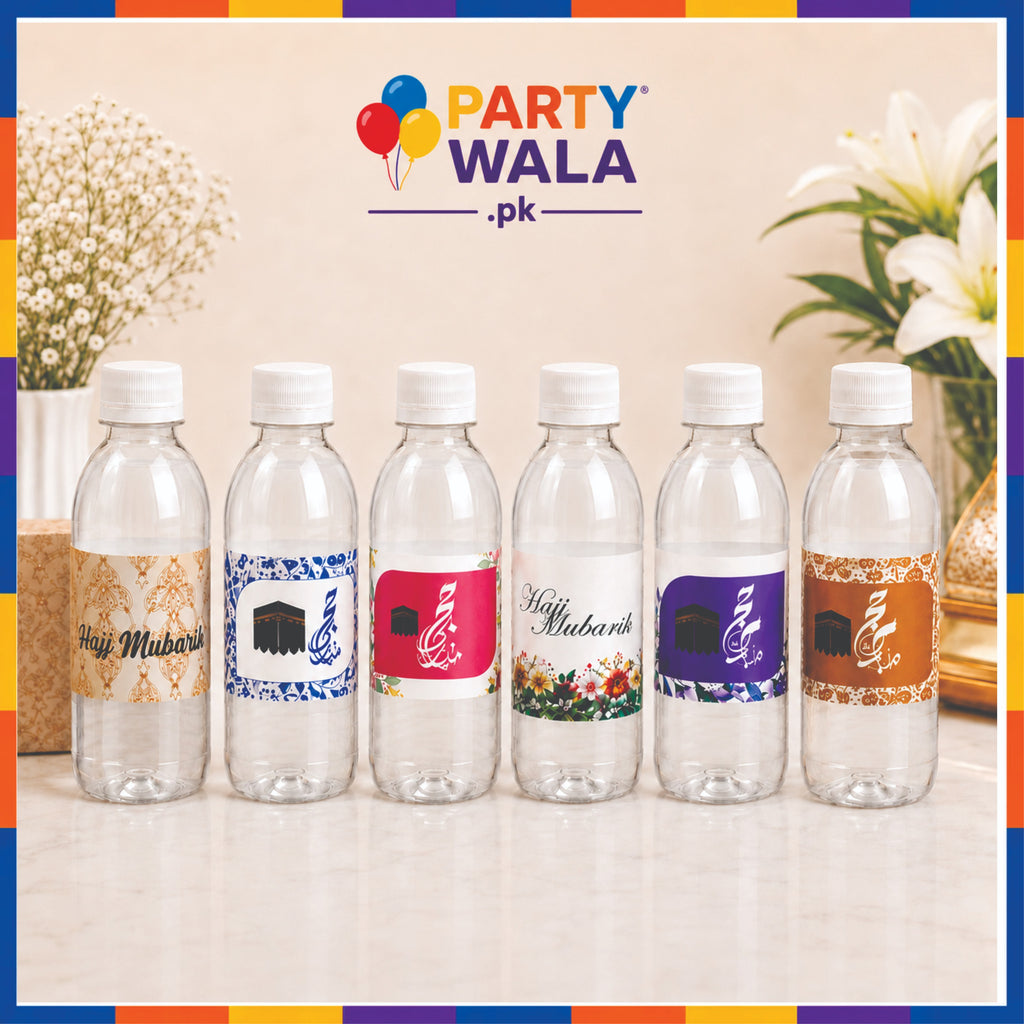 Premium Zam Zam Water Bottle – Hajj Mubarak Design