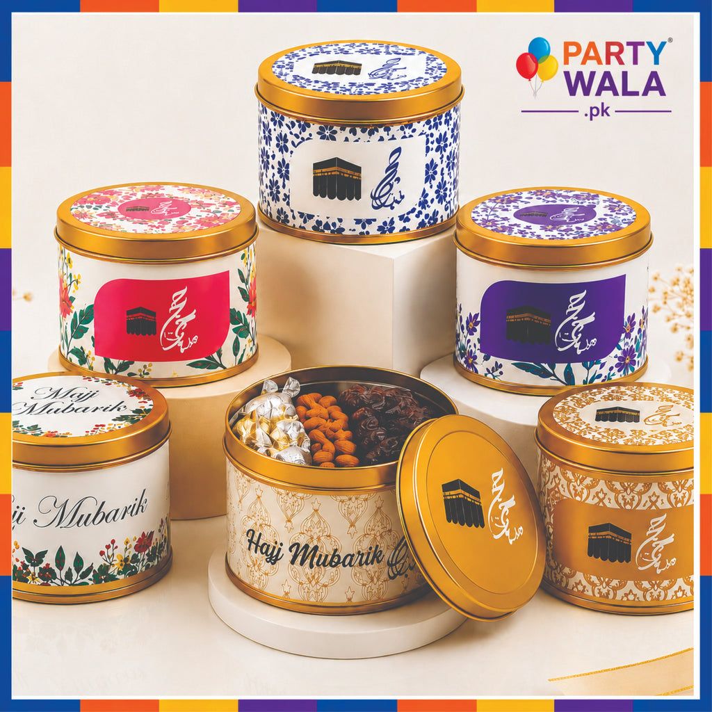 Tin Box Premium Tabarruk Gift – Hajj Mubarak Design