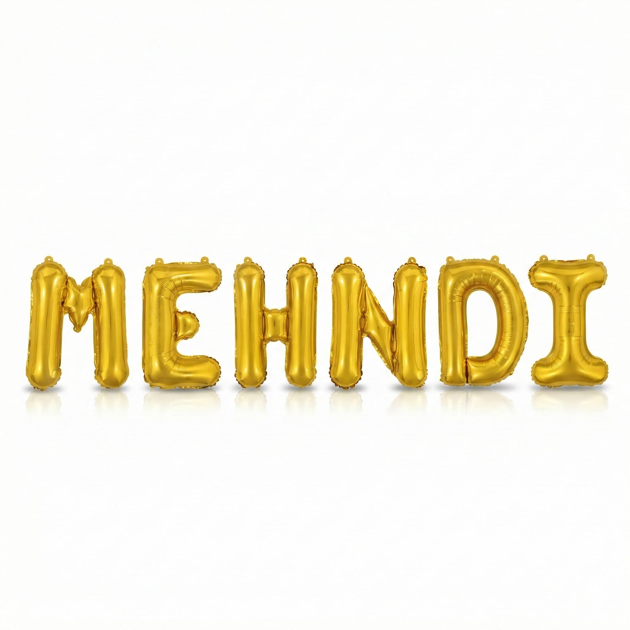 Mehndi Foil Letter Balloons Set For Mehndi Celebrations