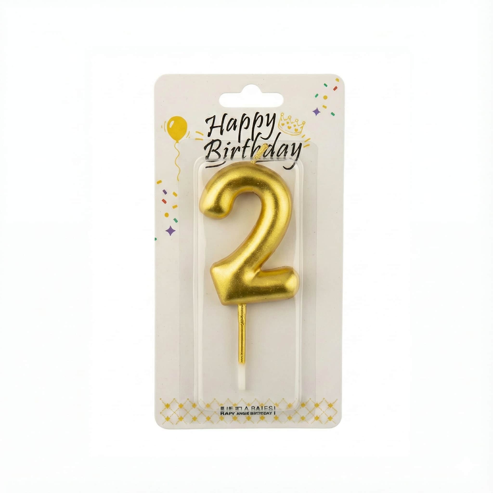 Number Candles Golden For Birthday, Anniversary Cake Decoration and Celebration
