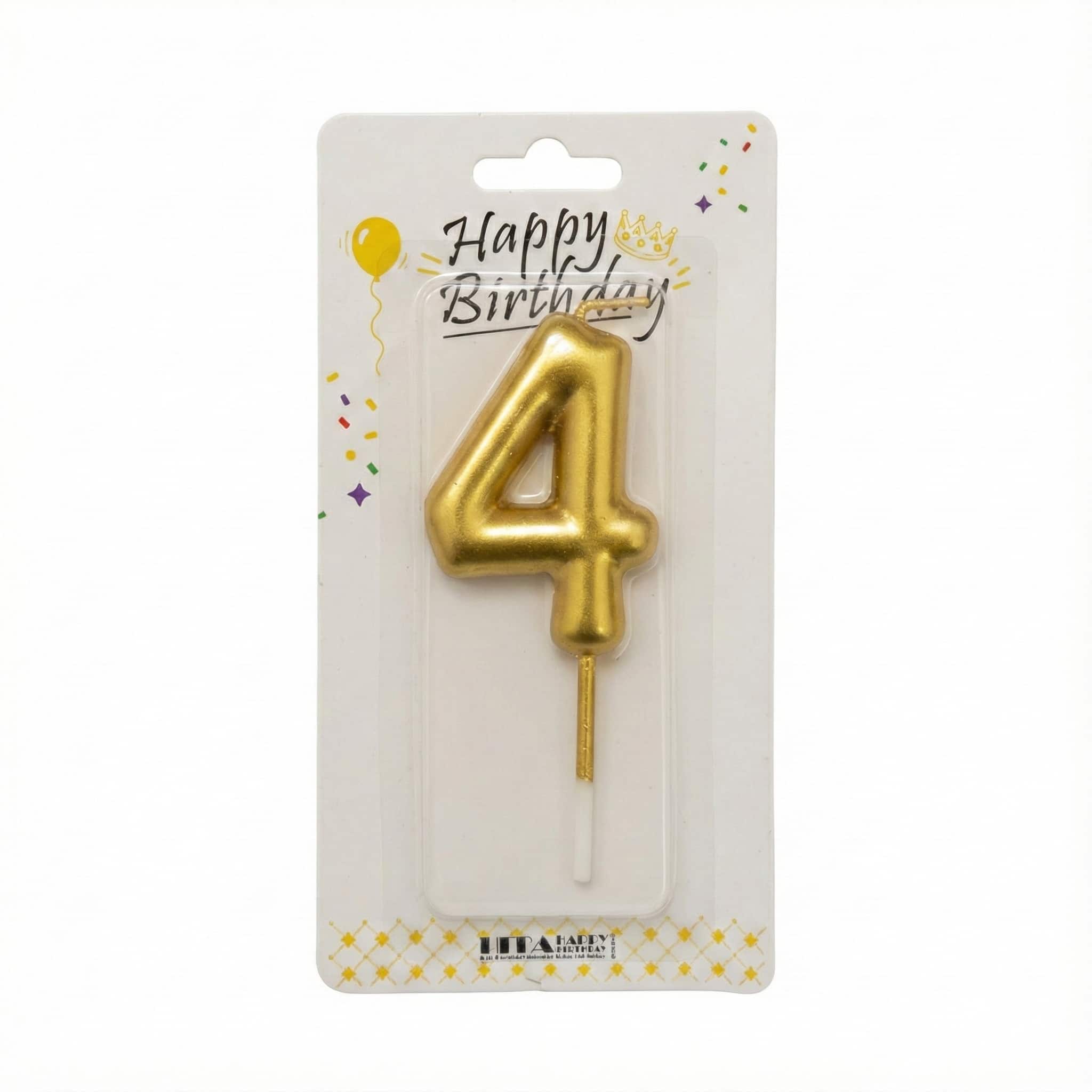 Number Candles Golden For Birthday, Anniversary Cake Decoration and Celebration