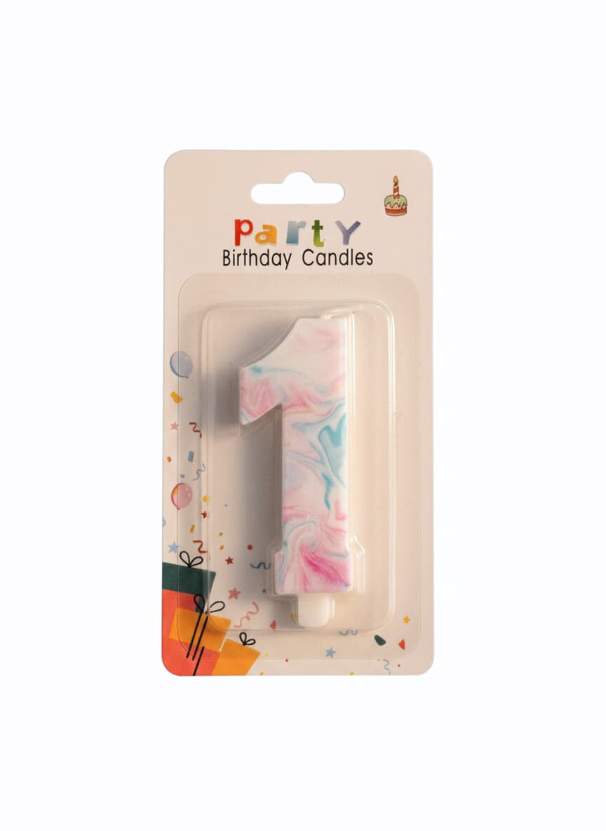 Party Number Candles Digital Cake Topper