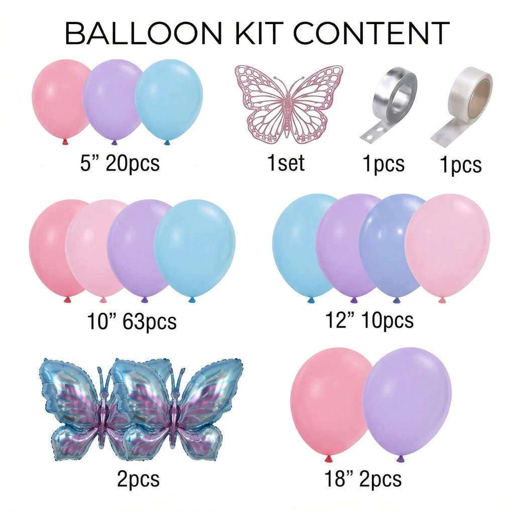 Pastel Butterfly Theme For Birthday And other Celebrations P-1233