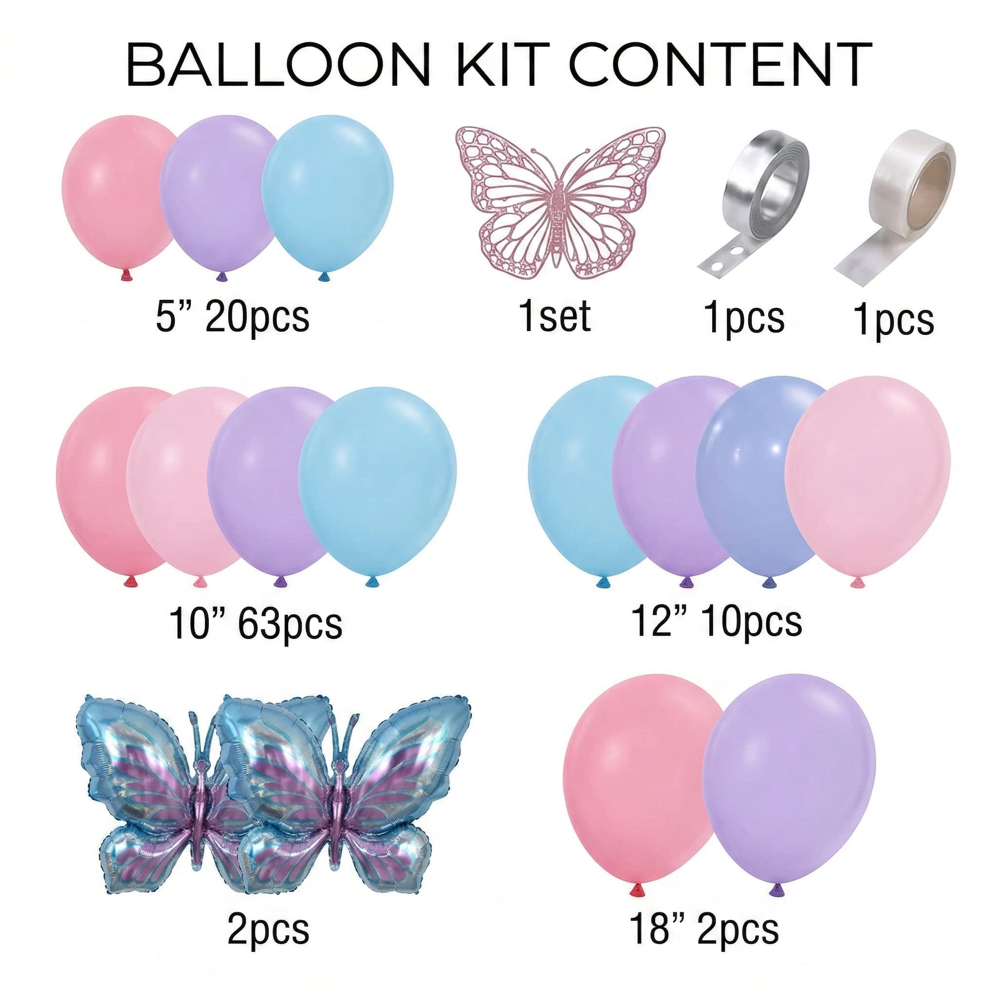 Pastel Butterfly Theme For Birthday And other Celebrations P-1233