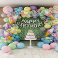 Ice-cream / Candyland Theme Balloon Garland Set For Birthday Decoration and Party Celebrations (100 Pcs) Item#DM-23075