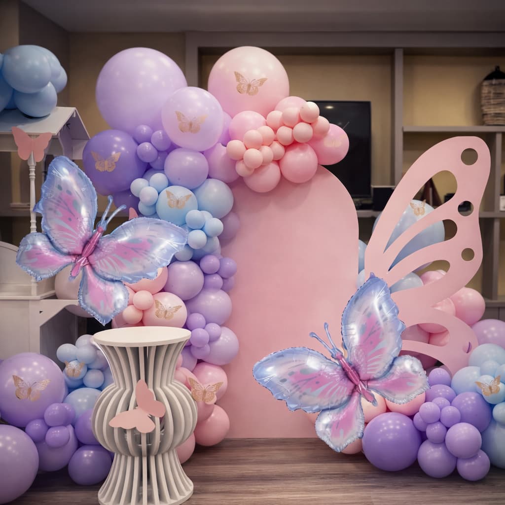 Pastel Butterfly Theme For Birthday And other Celebrations P-1233