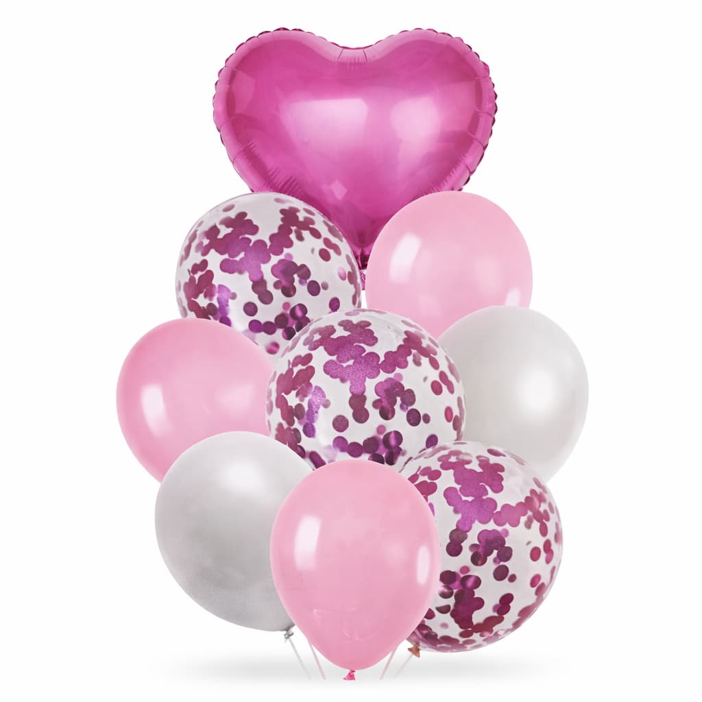 Latex Balloons with Confetti Filled Balloons for Party Decoration (11 pcs / set)