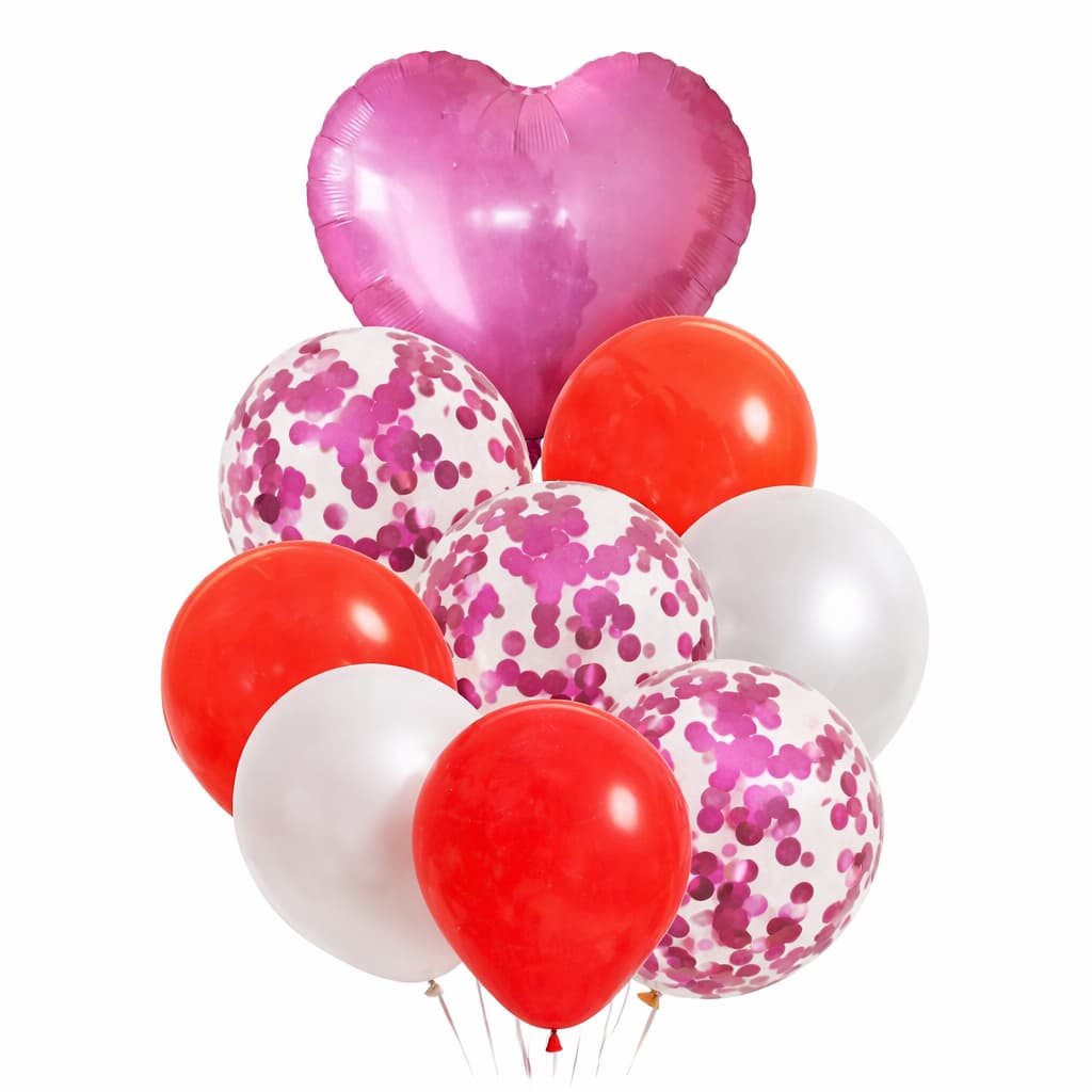 Latex Balloons with Confetti Filled Balloons for Party Decoration (11 pcs / set)