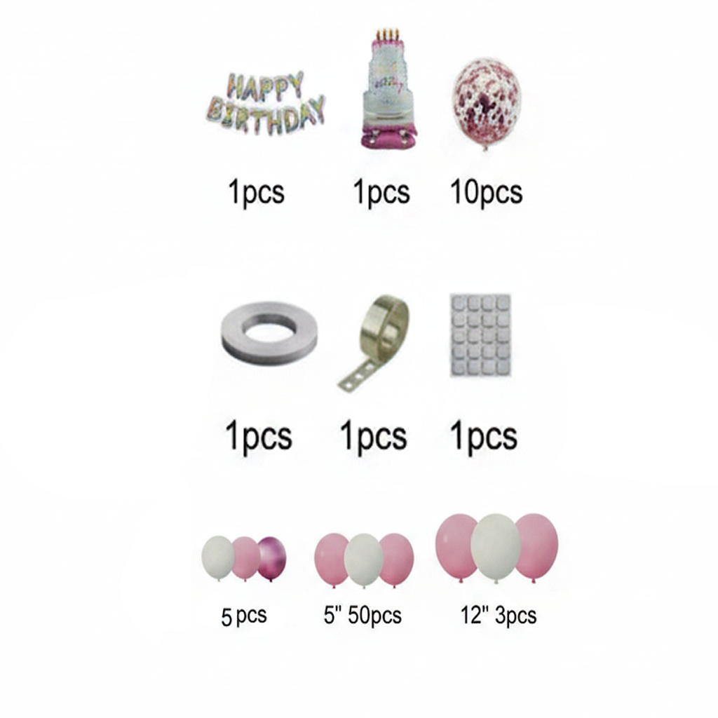 Princess Birthday Party Decoration Theme Set (73 Pcs) Item#YY-020