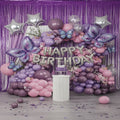 Purple & Pink Butterfly Birthday Theme Set (68 Pcs) - Party Wala