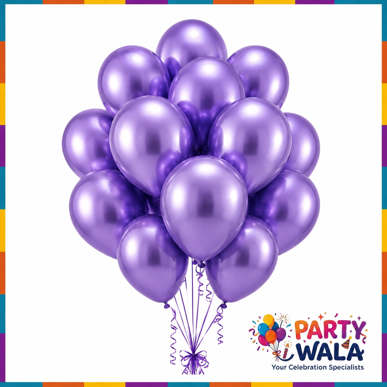 Metallic Balloons for Party Decoration (Pack of 10)  | Party Wala