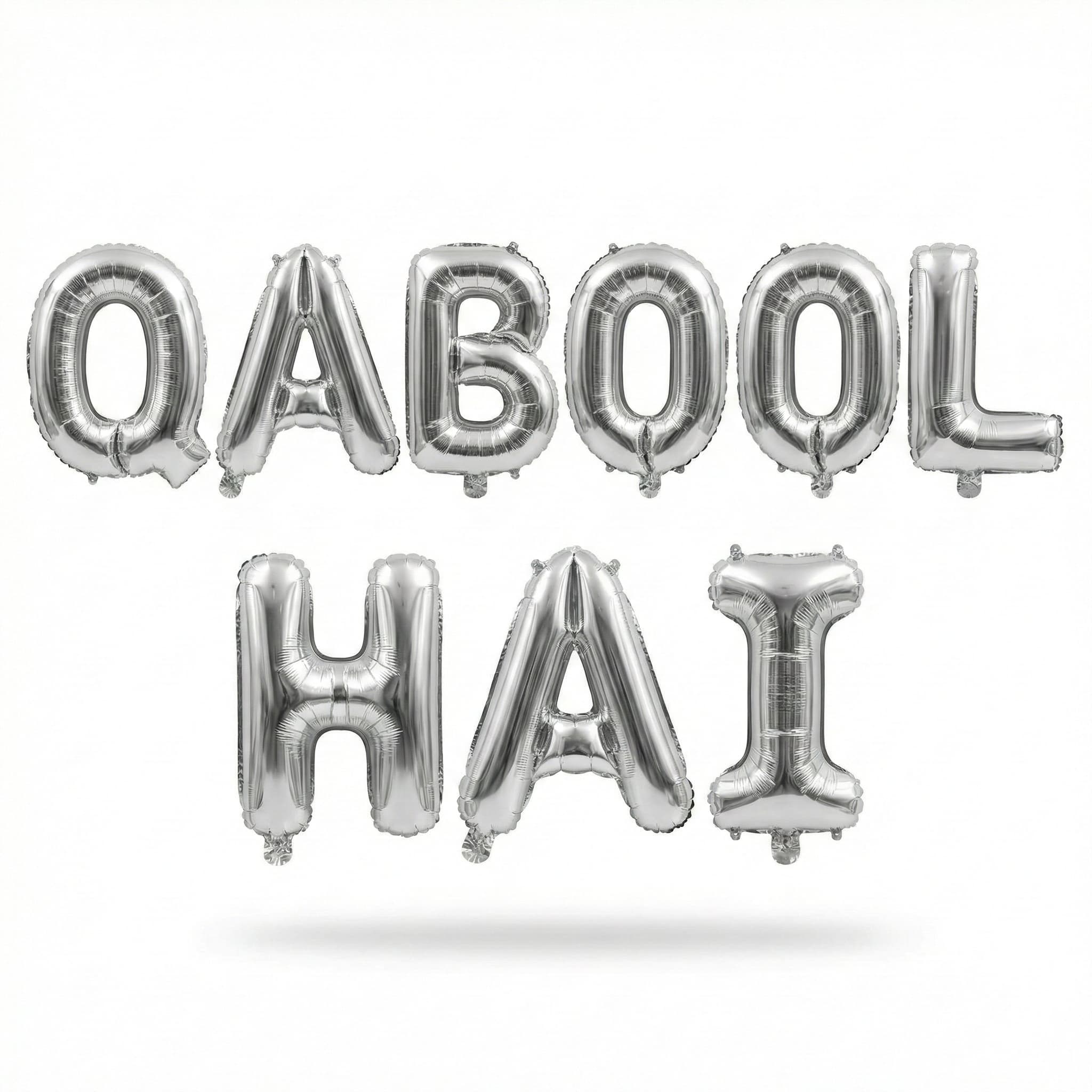 Qabool Hai Foil Balloon Set For Nikkah, Mehndi, Or Engagement Party Decor