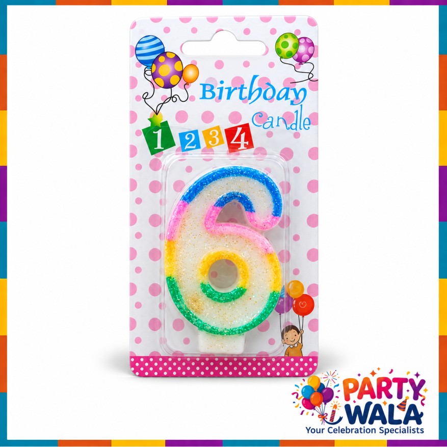 Happy Birthday Cake Number Candles for Party Kids