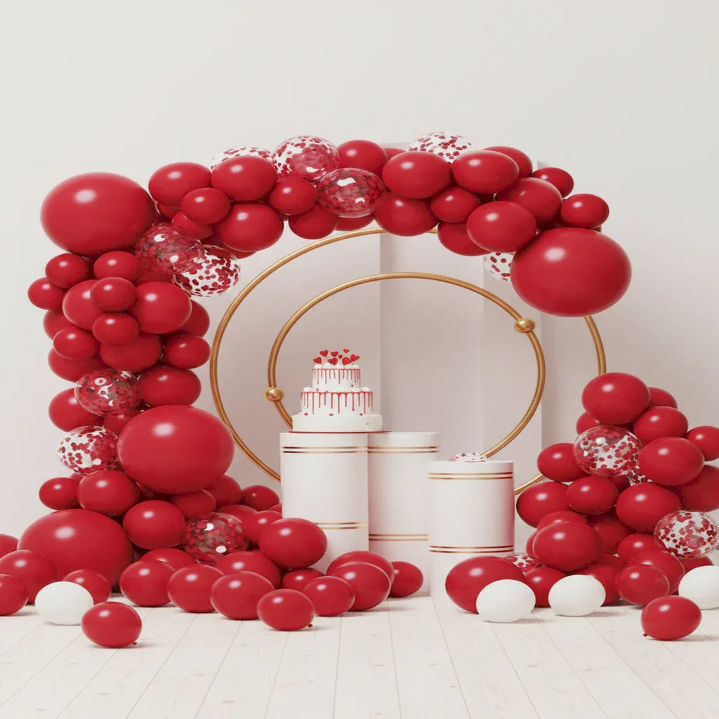 Red Birhtday Party Decoration Theme Set (100 Pcs) - Party Wala