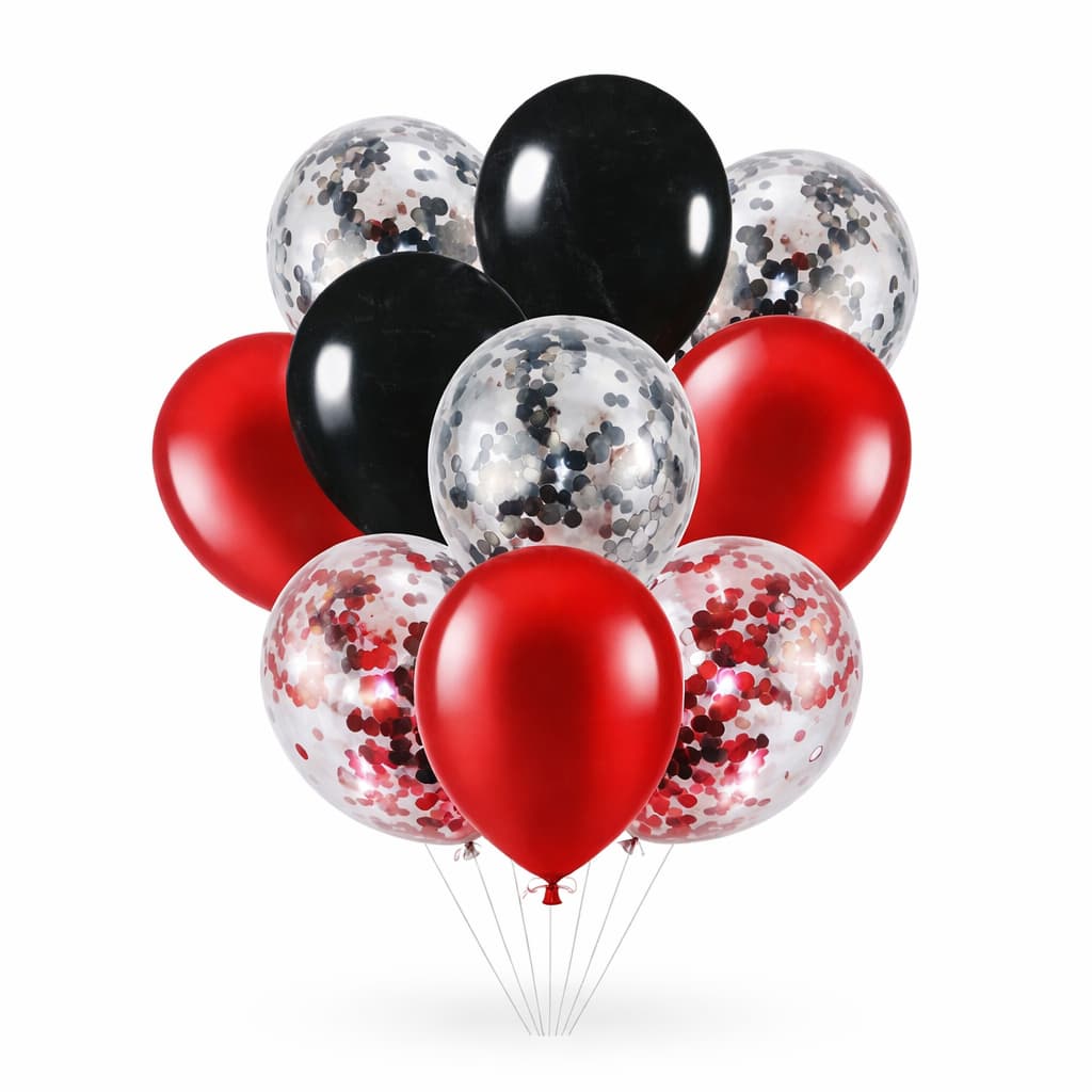 Latex Balloons with Confetti Filled Balloons for Party Decoration (10 pcs / set)