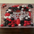 Red Black White Birthday Party Theme Kit (54 Pcs) - Party Wala