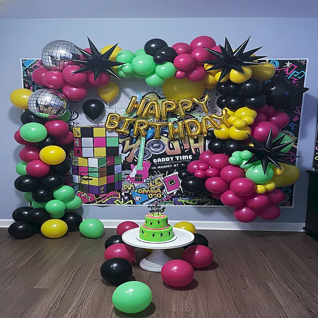 Retro Disco Theme Birthday Party Kit (58 Pcs) Item# YUE-028