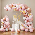 80-Pcs  Rose Gold and Pink Balloon Garland Arch Kit For birthday/Anniversary Celebration P-838