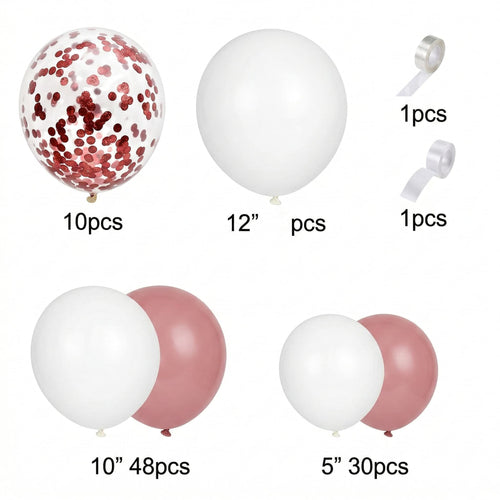 102-PCS Rose Gold Balloon Garland Arch Kit For weddings, baby showers, and birthdays