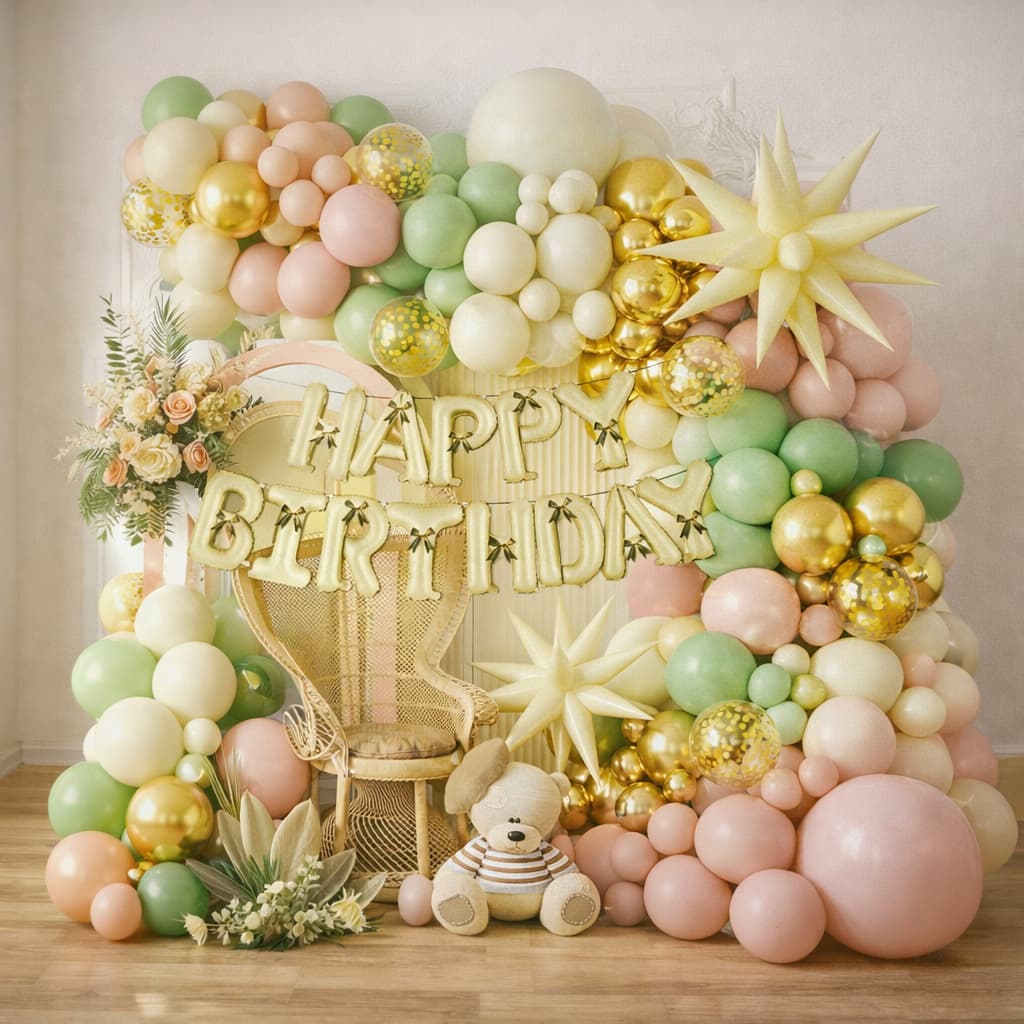 78pcs Sage Green Pink Balloon Arch Garland Kit For Birthday Parties Item:SR-727