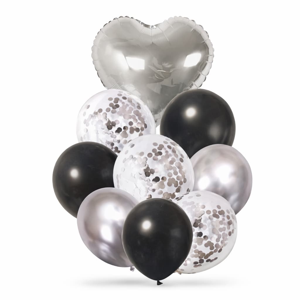 Latex Balloons with Confetti Filled Balloons for Party Decoration (11 pcs / set)