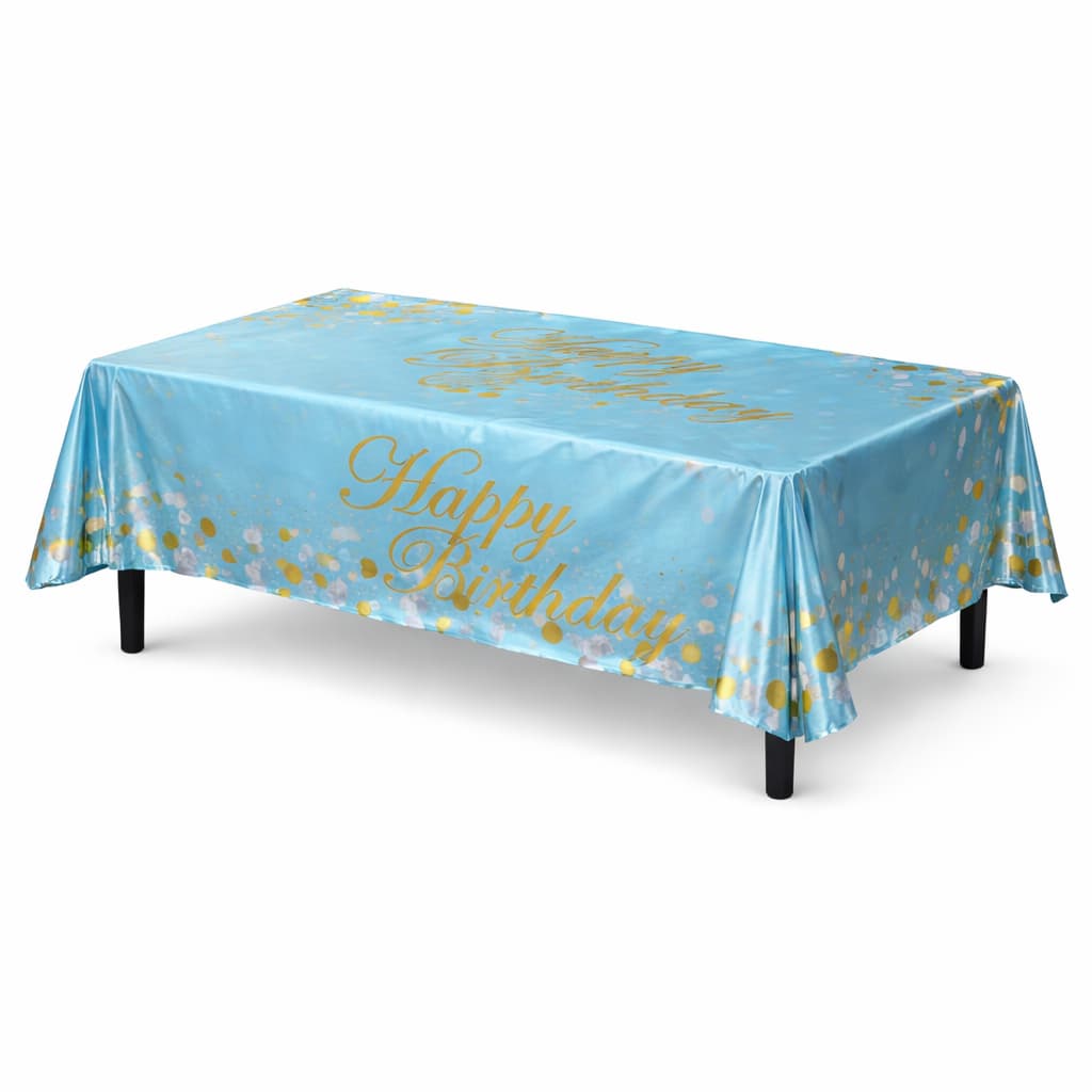 Aluminium Foil Table Cloth (137 x 183 cm) For Party Decoration and Celebration