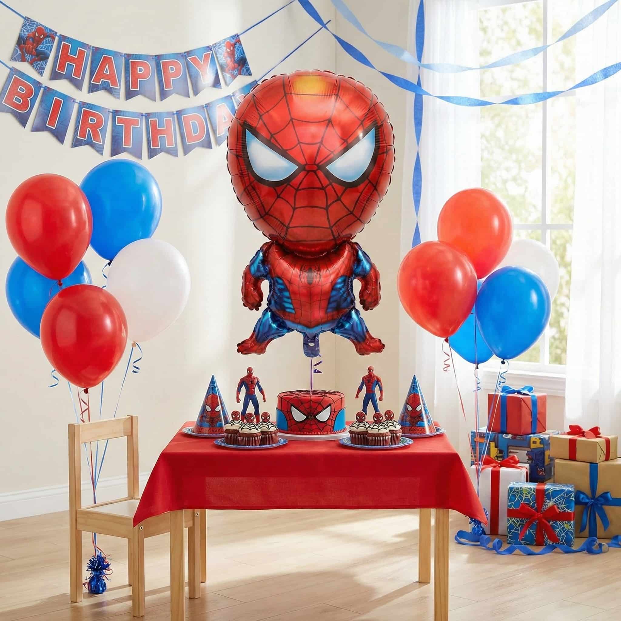 Spiderman Theme Foil Balloon for Theme Decoration and Celebration
