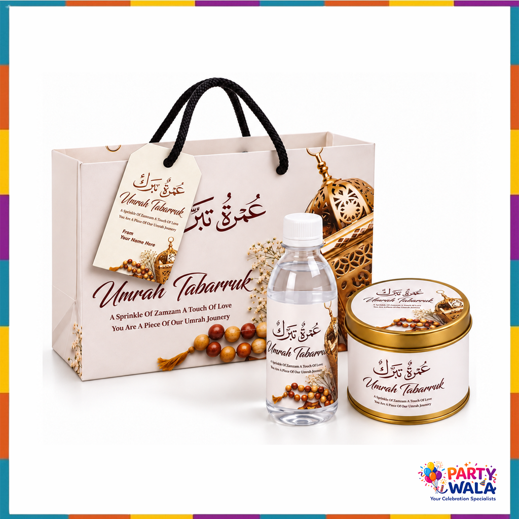 Umrah Tabarruk Gift Set (with Small Tin Box 125g) - Umrah Packaging