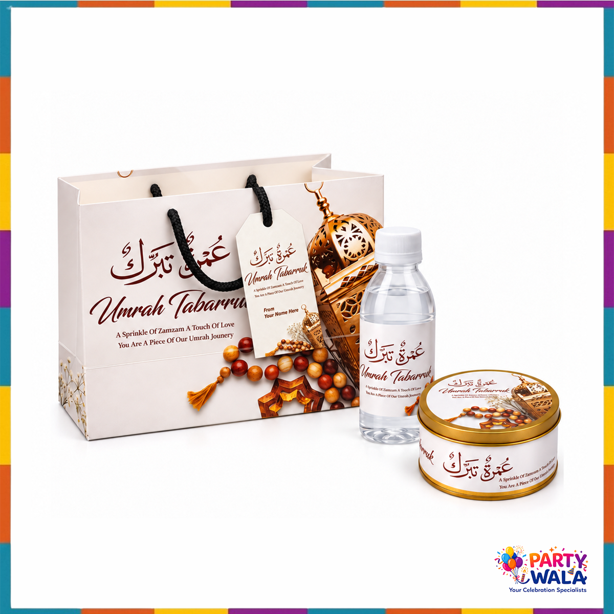 Umrah Tabarruk Gift Set (with Small Tin Box 250g) - Umrah Packaging