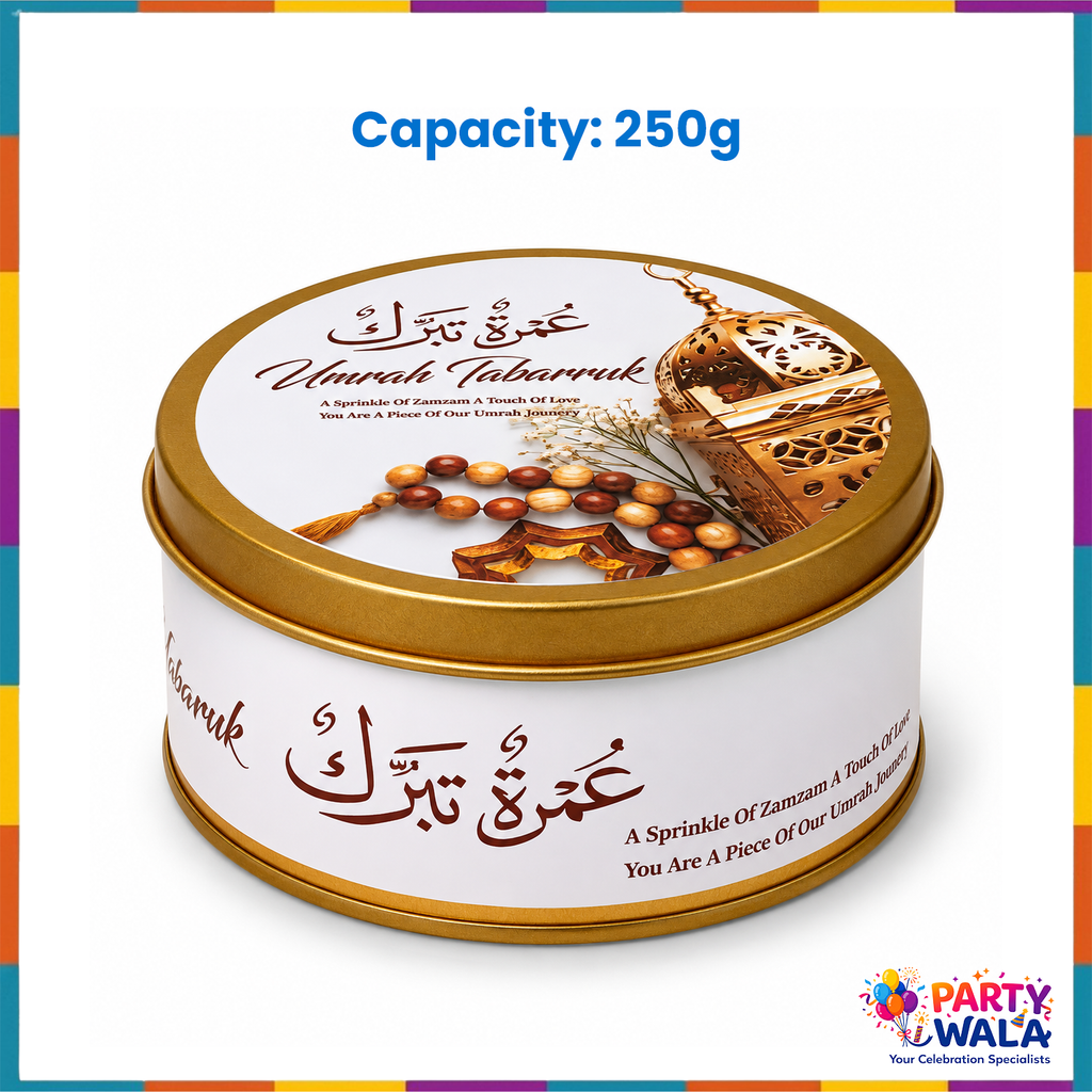 Umrah Tabarruk Gift Set (with Small Tin Box 250g) - Umrah Packaging