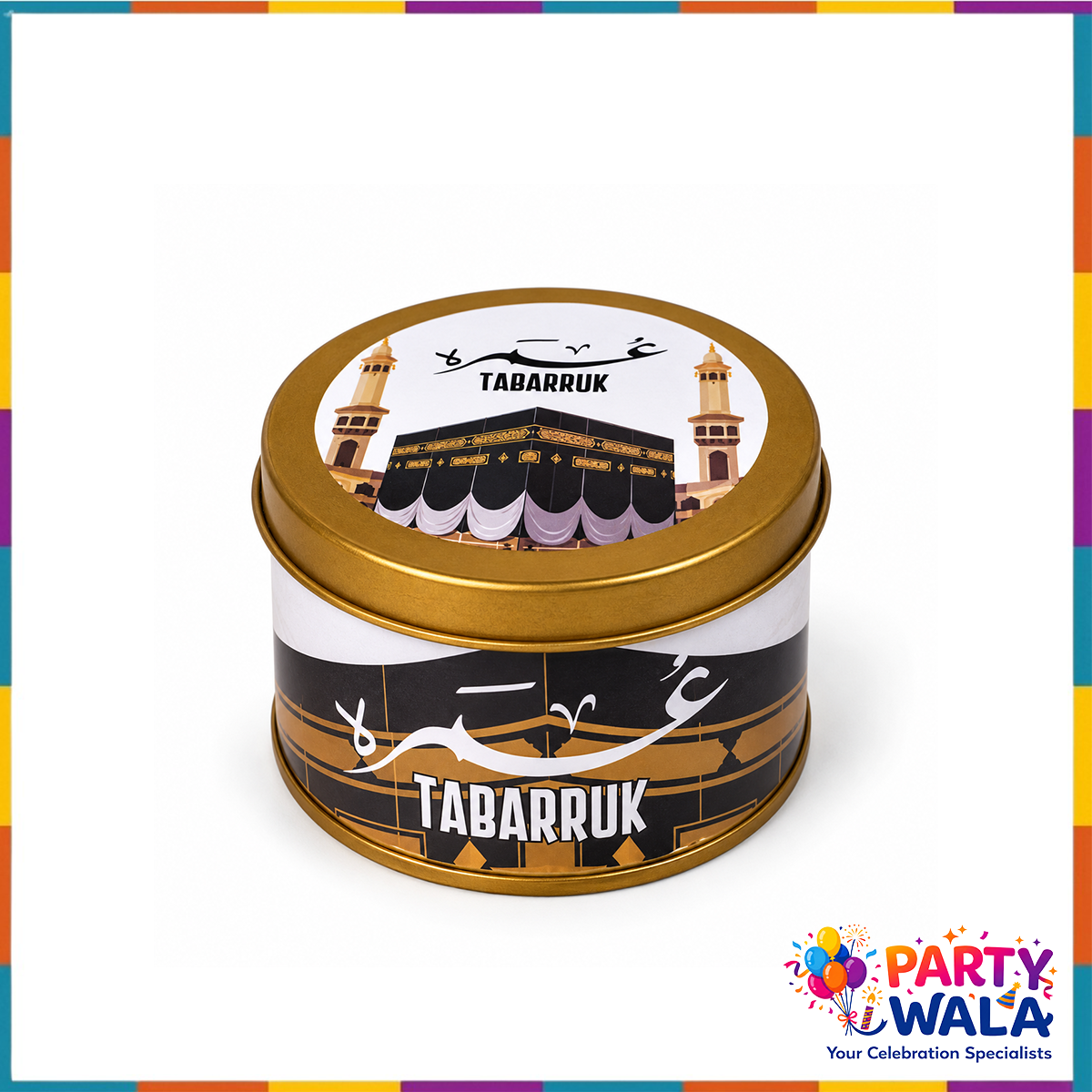 Islamic Favor Set (with small Tin Box 125g) - Umrah / Hajj Tabarruk Packaging