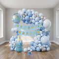 59 PCS - "Welcome Baby" White and Blue balloon decoration kit Item:SR-395