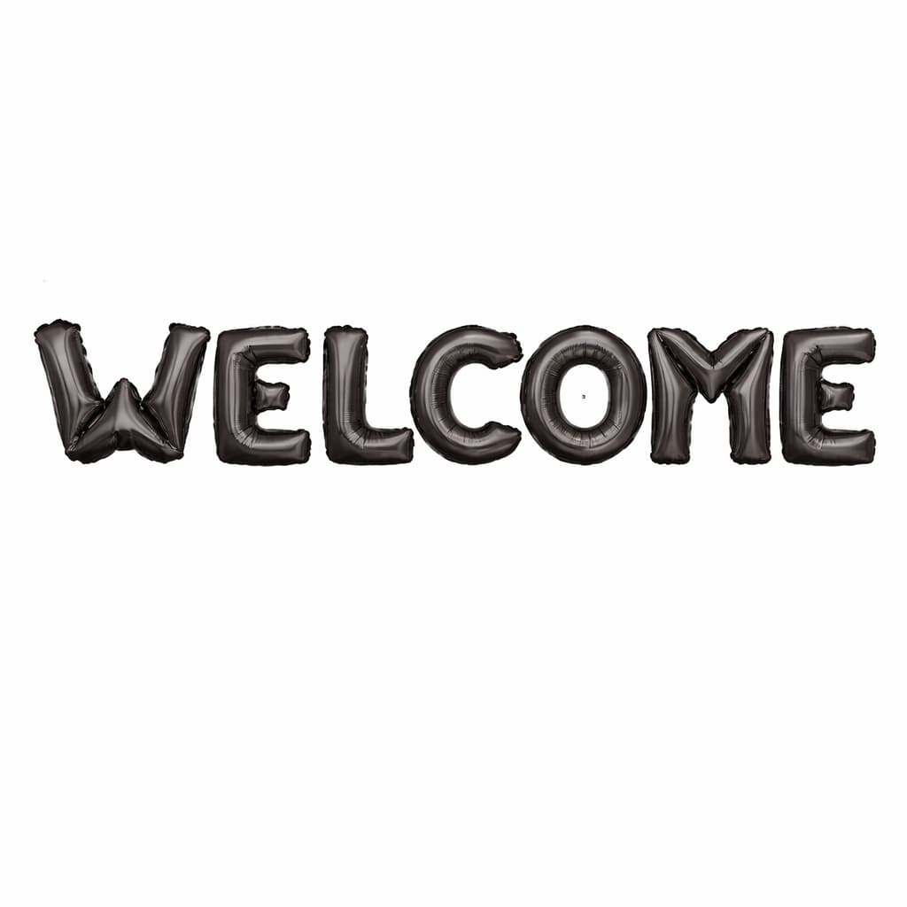 Welcome Letter Foil Balloons Set for Welcoming New Born Baby or Parties (7 Pcs)