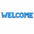 Welcome Letter Foil Balloons Set for Welcoming New Born Baby or Parties (7 Pcs)