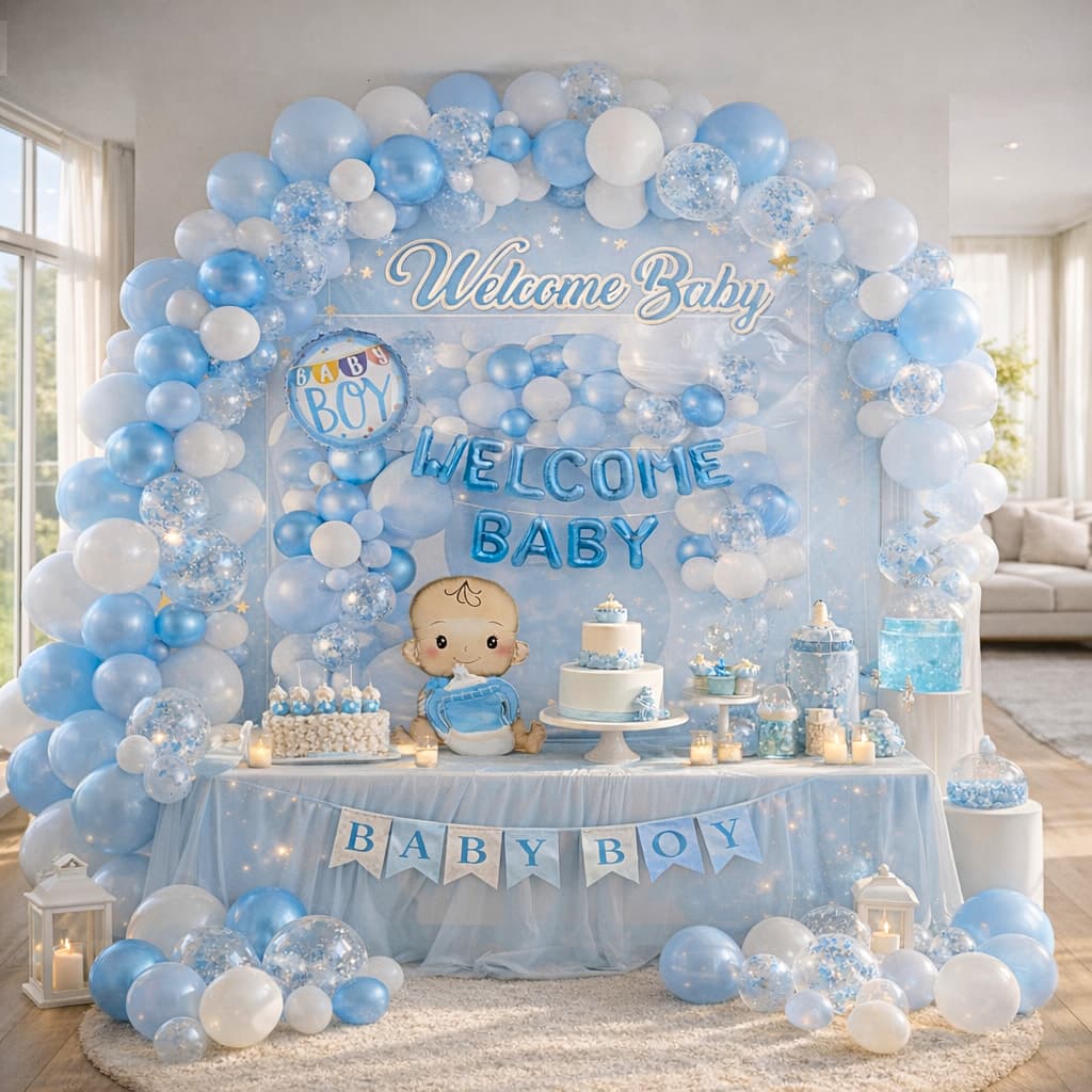 80-PCS "Welcome Baby Boy" Celebration Kit SR-388