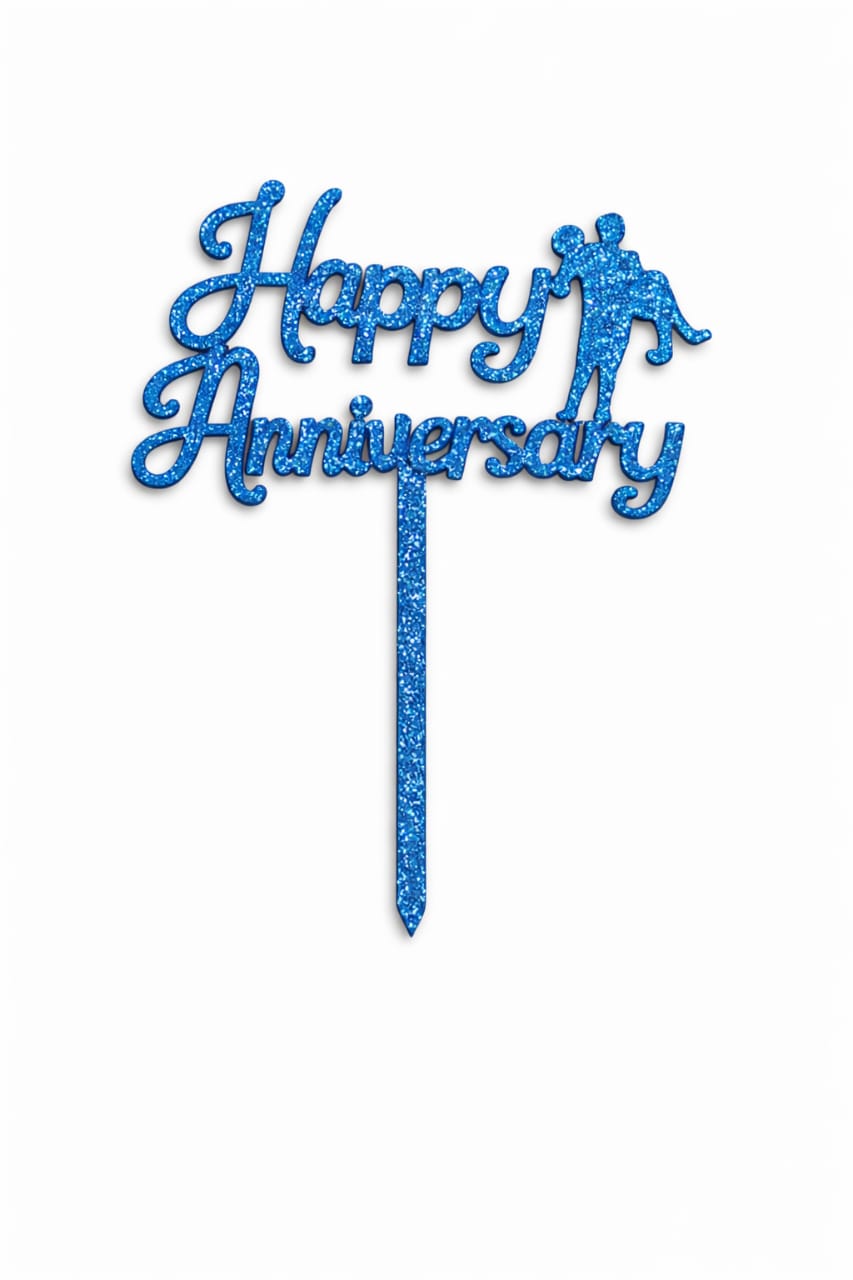 Happy Anniversary Premium quality Cake Topper in Acrylic